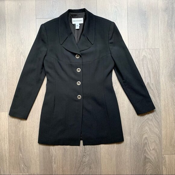 Holt Renfrew Women’s Blazer Jacket Collar Button Down Wool Vintage 90s y2k 2000s - Picture 5 of 16